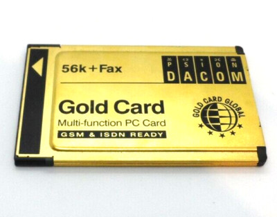 DACOM GOLD CARD MULTI FUNCTION PC CARD 56K+FAX    #WL36