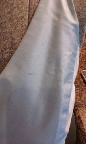 NWT $188 Ann Taylor 6 Sky Blue Dupioni Silk A-Line Sleeveless Tie Waist Dress - Picture 11 of 12