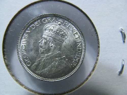 Canada 1920 Uncirculated Ten Cent Silver Dime Cartwheel Luster - Picture 3 of 5