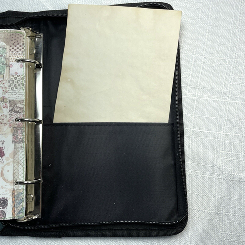 Handmade Embellished Junk Journal Zipper Binder Dividers Nature Garden 8" X 11" - Picture 15 of 24