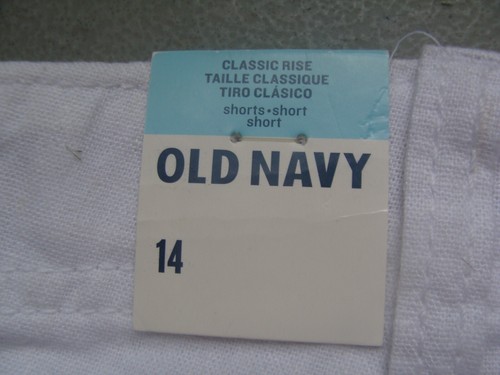 NWT Old Navy Girls Mid Length White Linen Shorts, Size 14Y - Picture 7 of 8