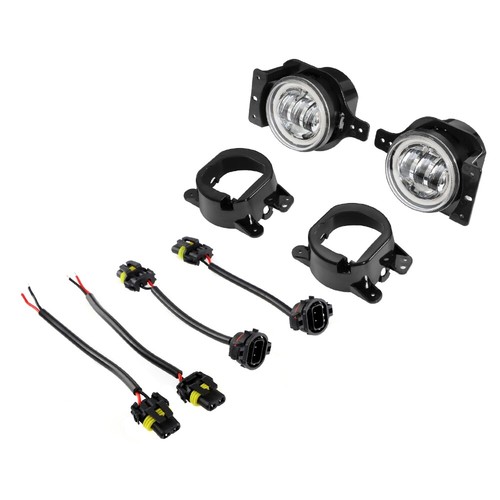 2x 4" inch LED Fog Lights Front Bumper Lamp w/ DRL For Jeep Wrangler JL 18-22 - Foto 12 di 12