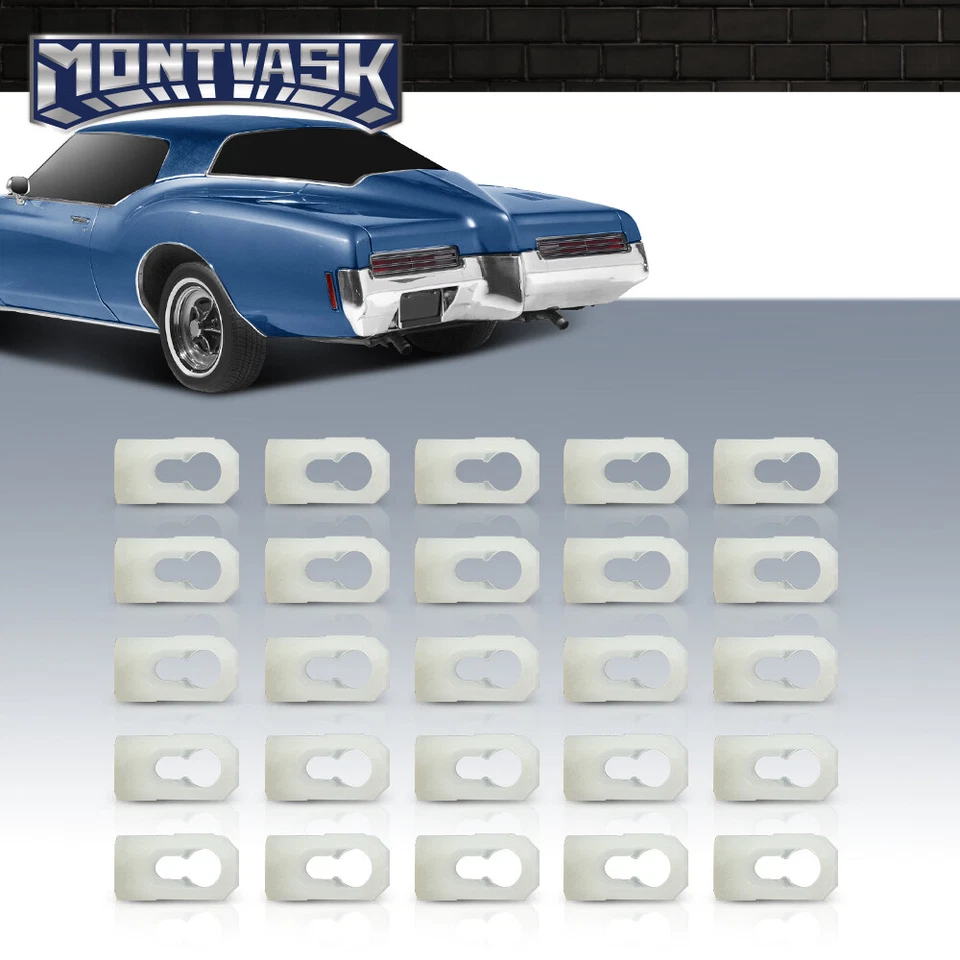 25pcs GM Chevy Oldsmobile Pontiac Vinyl Top Molding Moulding Trim Clips Studs - Изображение 2 из 4