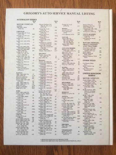 Gregory's No 181 Mazda 626 RWD Series Service and Repair Manual - Picture 7 of 7