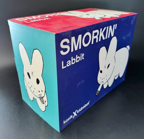 Frank Kozik SIGNIERTER Kidrobot 10" blaugrün Smorkin Labbit Serie 4 SIGNIERT neuwertig LE - Bild 7 von 8