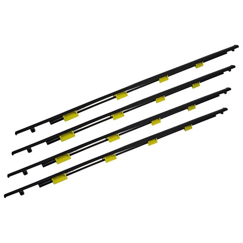 4x Black Window Trim Glass Door Belt Rubber For 1996-2000 Honda Civic DX 4D - Picture 5 of 7