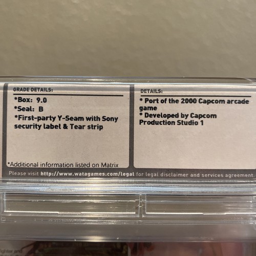 PS1 - Capcom vs. SNK Pro - New Factory Sealed - WATA 9.0 B - Picture 5 of 5