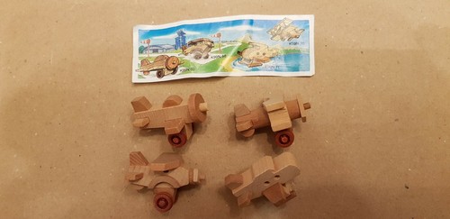 NIÑOS FERRERO SORPRESA AVIONES DE MADERA AVENTURAS DE COLECCIÓN COLECCIONABLES TOP RARO - Imagen 3 de 3