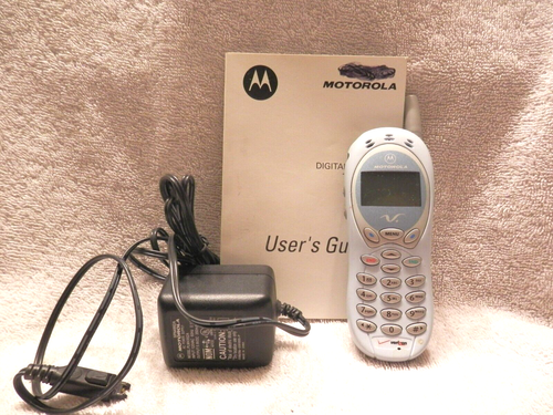 Vintage Motorola Digital Wireless Phone Model Series 120C w/Manual & Charger - 第 1/2 張圖片