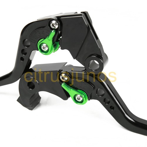 Fit Kawasaki ZX6R/636 2007-2018 Z1000 2007-2016 Short Clutch Brake Levers BLK US - Picture 4 of 5