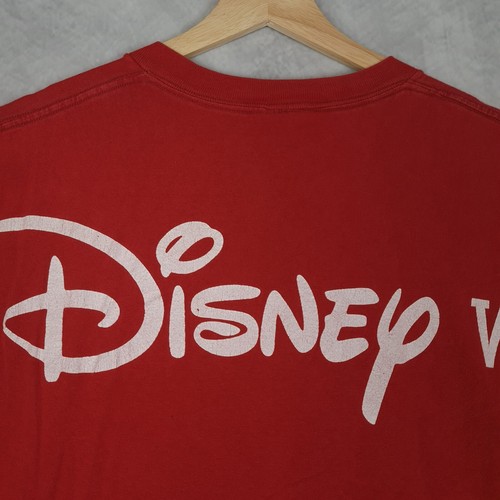 Vintage Mickey Mouse T Shirt Mens Large Red Single Stitch Walt Disney World 90s - Picture 13 of 20