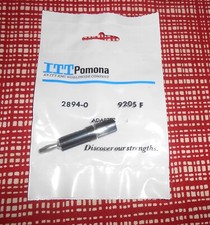 Pomona 2894-0 Binding Post To Banana Plug, Black