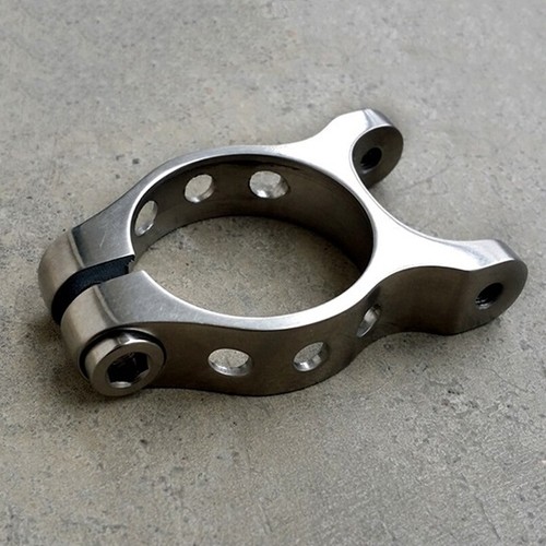 31.8 34.9 mm Titanium Alloy Seatpost Clamp w/ Rear Carrier Hole For MTB Bike - Picture 1 of 5