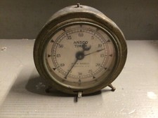 Vintage Agfa-Ansco Wind Up Photo Developing Timer 40s Art Nouveau Key Wound