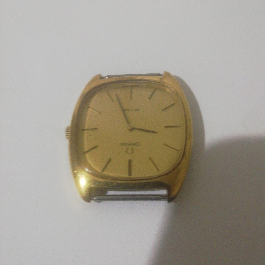 Omega De Ville Gold Square Manual Winding Mens Watch Authentic