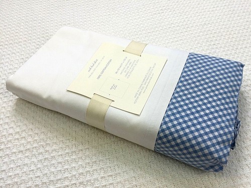 NWT POTTERY BARN BABY TAILORED GINGHAM BED CRIB SKIRT JUPONNAGE 16" DROP COTTON - Picture 4 of 7
