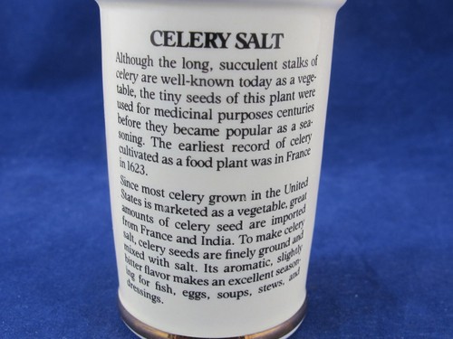 MI Hummel Spice Jar CELERY SALT 24K Gold Trim Empty Resusable 1987 Vintage - Picture 5 of 10