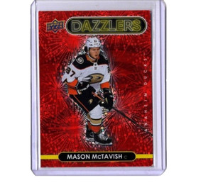 Mason McTavish Rookie Card 2021-22 Upper Deck Dazzlers Red #DZ-51