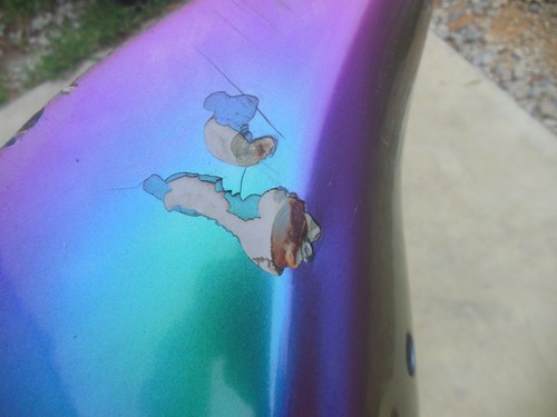 1998-2004 YAMAHA V STAR 650 XVS650A CLASSIC REAR BACK WHEEL FENDER MUD GUARD - Foto 10 di 10