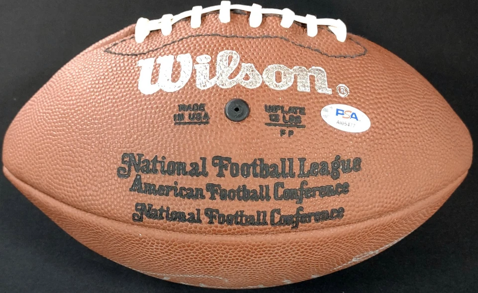 Johnny Unitas Signed Autographed Wilson NFL Football PSA LOA - Image 3 of 4