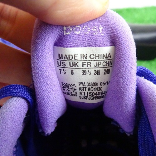 Adidas Turnschuhe Größe 6 Damen lila Laufschuhe ohne Käfig Fitnessstudio Ultra Boost Sport - Bild 11 von 13