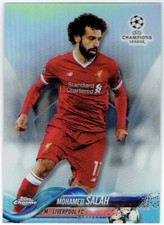 2017-18 Topps Chrome UEFA Champions League Refractor MOHAMED SALAH #24 Liverpool