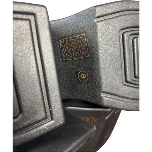 Neu Damenschuhe schwarz klobig Plateau Halbschuhe Stollensohle Schnürschuhe Größe 8 Goth Y2K - Bild 8 von 11