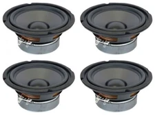 NEW (4) 6.5" Woofer Replacement Speakers Home Audio 6-1/2" 8ohm sixhalf inch lot