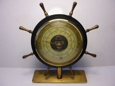Antique German Huger Ship Barometer 1950 s