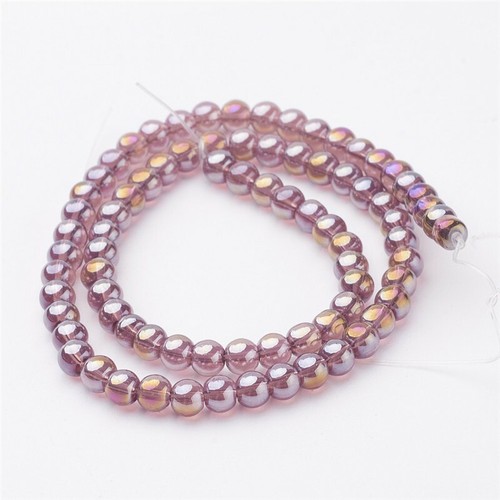 50 Strands/20 Strands 8mm Round Glass Beads Strands Crafts For Jewelry Making - Picture 17 of 81
