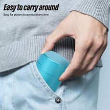  Blue Billiard Chalk Case Round Aluminum Alloy Pool Chalk Box Holder CH