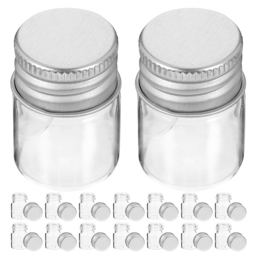 48 Pcs Airtight Glass Bottle Mini Small Clear Bottles Dropper Bulk - Afbeelding 12 van 12