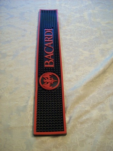 BACARDI BAR MAT 22.5 " X 3.5: " NEW NEVER USED - Picture 6 of 8