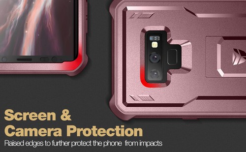 Funda de cuerpo completo Dexnor para Samsung Galaxy Note 9 con soporte cubierta protectora - Imagen 65 de 84