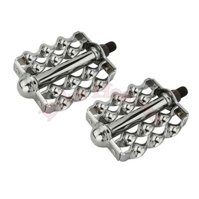 FR-747 Style Alloy Bicycle Pedals 1//2/" Chrome Lowrider Beach Cruiser Bike Part