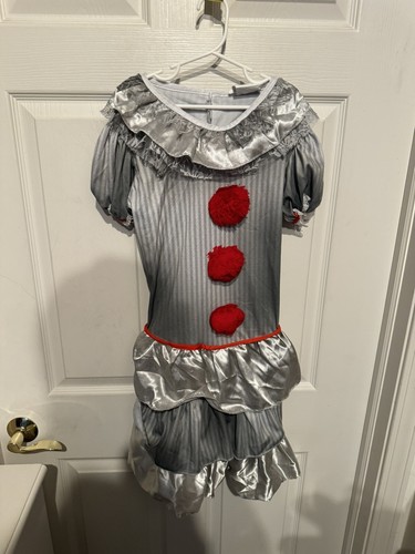 Vestido Disfraz Carnevil Evil Clown Pennywise IT Inspirado Niño Talla Grande 12-14 - Imagen 21 de 24