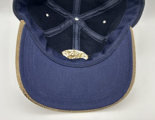 Vintage Smith & Wesson S&W Wool Strap Back Cap Hat Adjustable Navy Made in USA - Picture 12 of 16