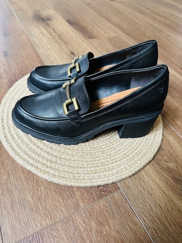 Zodiac Women's Gemma Slip On Loafer Comfortable Chunky Round Toe Size 10 Black - Picture 2 of 6