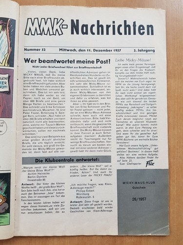 MICKY MAUS Nr.6 - 27 / 1957 mit GUTSCHEIN & SAMMELBILD zum AUSSUCHEN - Picture 21 of 23