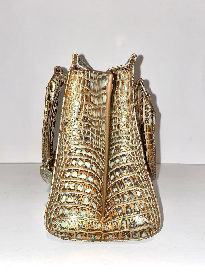 Brahmin Nuevo con Etiquetas🌹 Mini Priscilla Azul Claro Turquesa Tiete Muy Buen Estado Cobre y Turquesa Foto 3 de 4