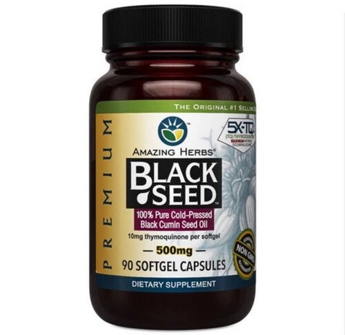 Black Seed 90 Sftgl By Amazing Herbs