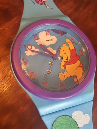 Orologio da parete vintage Winnie The Pooh blu funzionante 3 piedi  - Foto 9 di 9