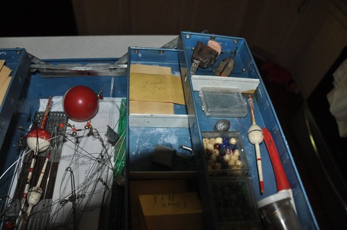 Pesca MY BUDDY TACKLEMASTER Vint 4 bandejas caja de aparejos de aluminio suministros de pesca - Imagen 6 de 11