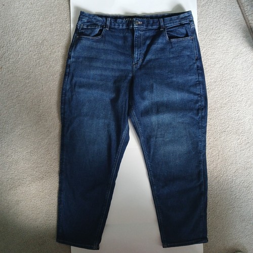 Jeans elásticos American Eagle Curvy Mom azul denim talla 20 nuevos con etiquetas