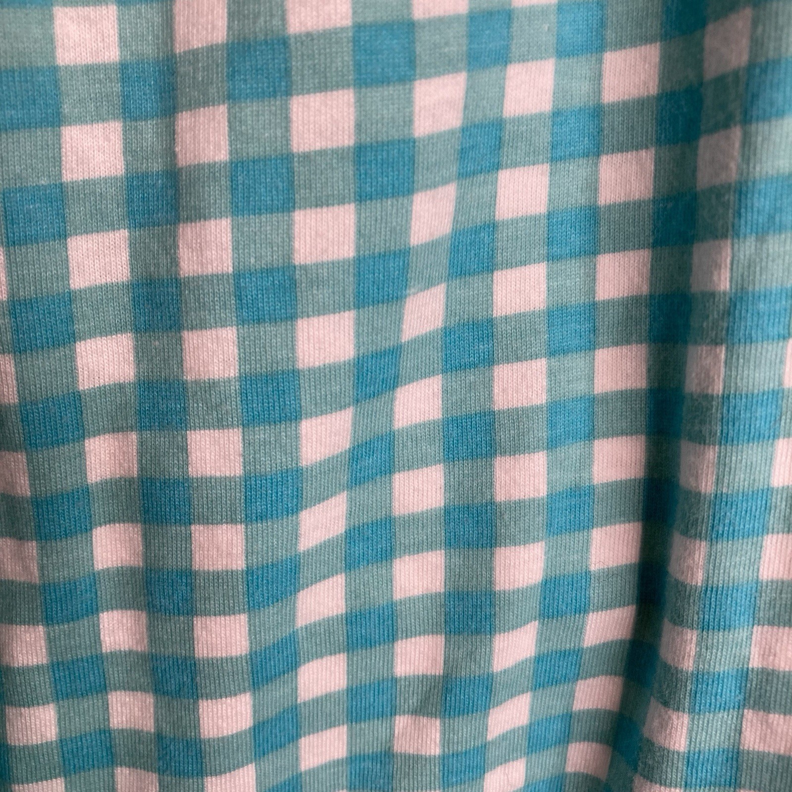 Carole Hochman Blue Gingham Two Piece Shorts Pajama Set Size L Loungewear Comfy