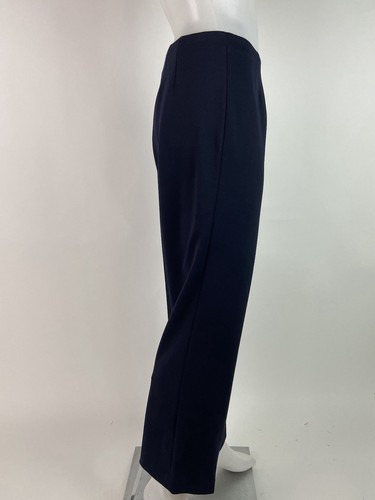 Coldwater Creek Size 14 Petite Navy Blue Classic Fit Ponte Holly Pant Stretch - Picture 2 of 10
