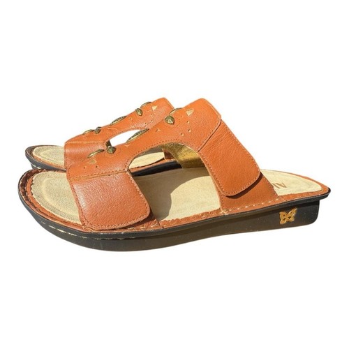 Alegria Vanna Leder Pantolette Sandale Cognac NEU Damen Gr. 42 US 11,5-12 - Bild 3 von 6