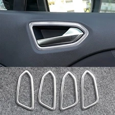 Silver Metal Brushed Inner Door Handle Bezel Trim For Renault Lutecia 2020-2024