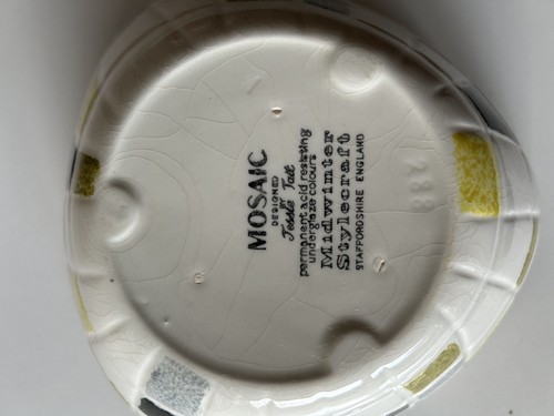 Large Mosaic Bowl - Jessie Tait - Midwinter Stylecraft mid century modern vgc - Picture 9 of 15