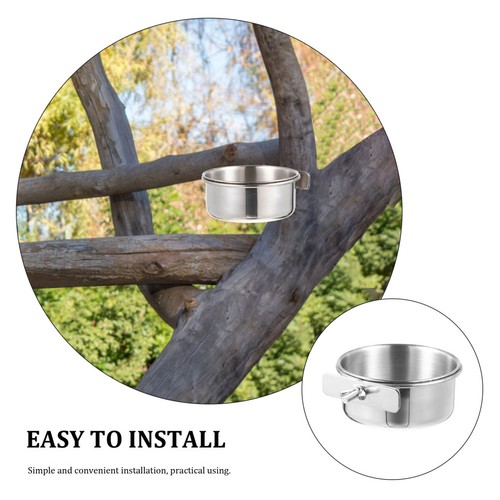  Caja de alimentación de aves de 3 piezas cuenco de alimentación jaula de loros taza contenedor de periquitos - Imagen 9 de 12